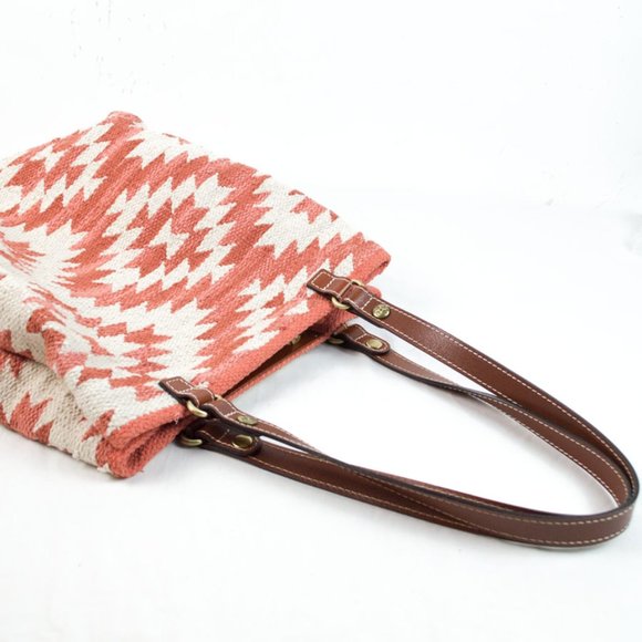 Patricia Nash Hand-Loom Cotton Weave Chennai Large Tote - Picture 7 of 12